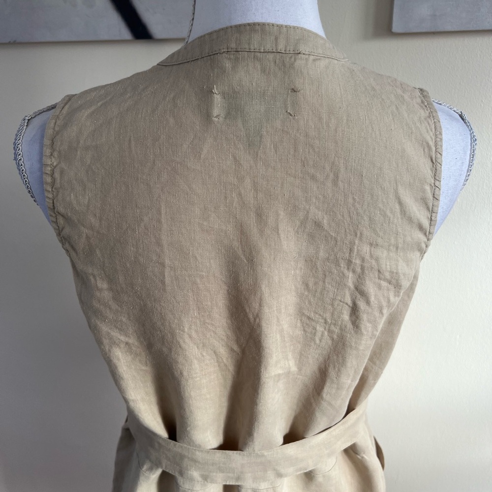 Michael Stars Button-Down Brady Dress in Natural Beige Size Small - Picture 7 of 13